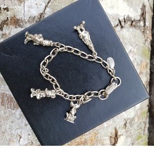 ❌SOLD❌Disney Silver Character Charm Bracelet